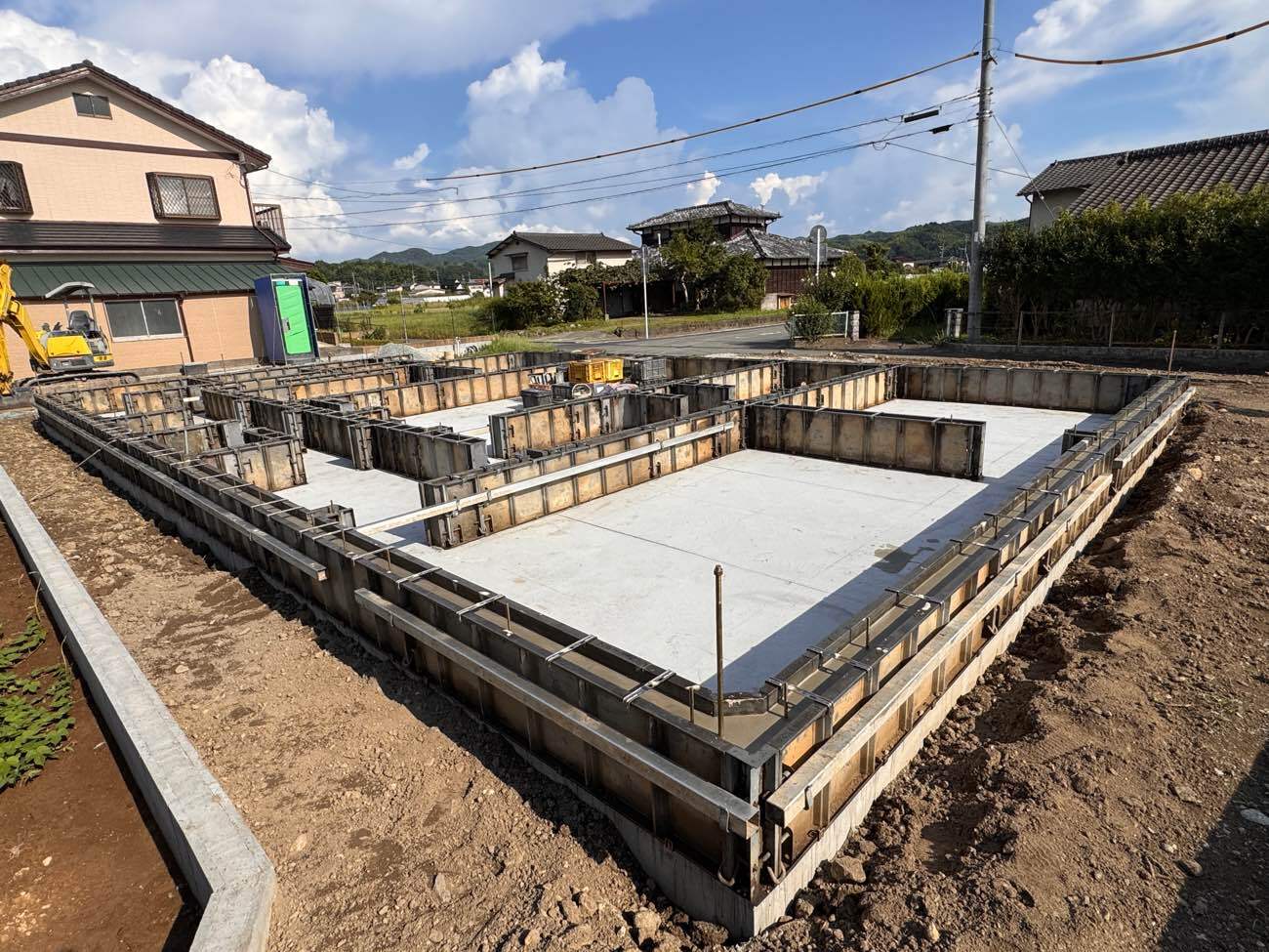 【新築】動線と広いリビングにこだわった平屋(八女市)【施工進行中】