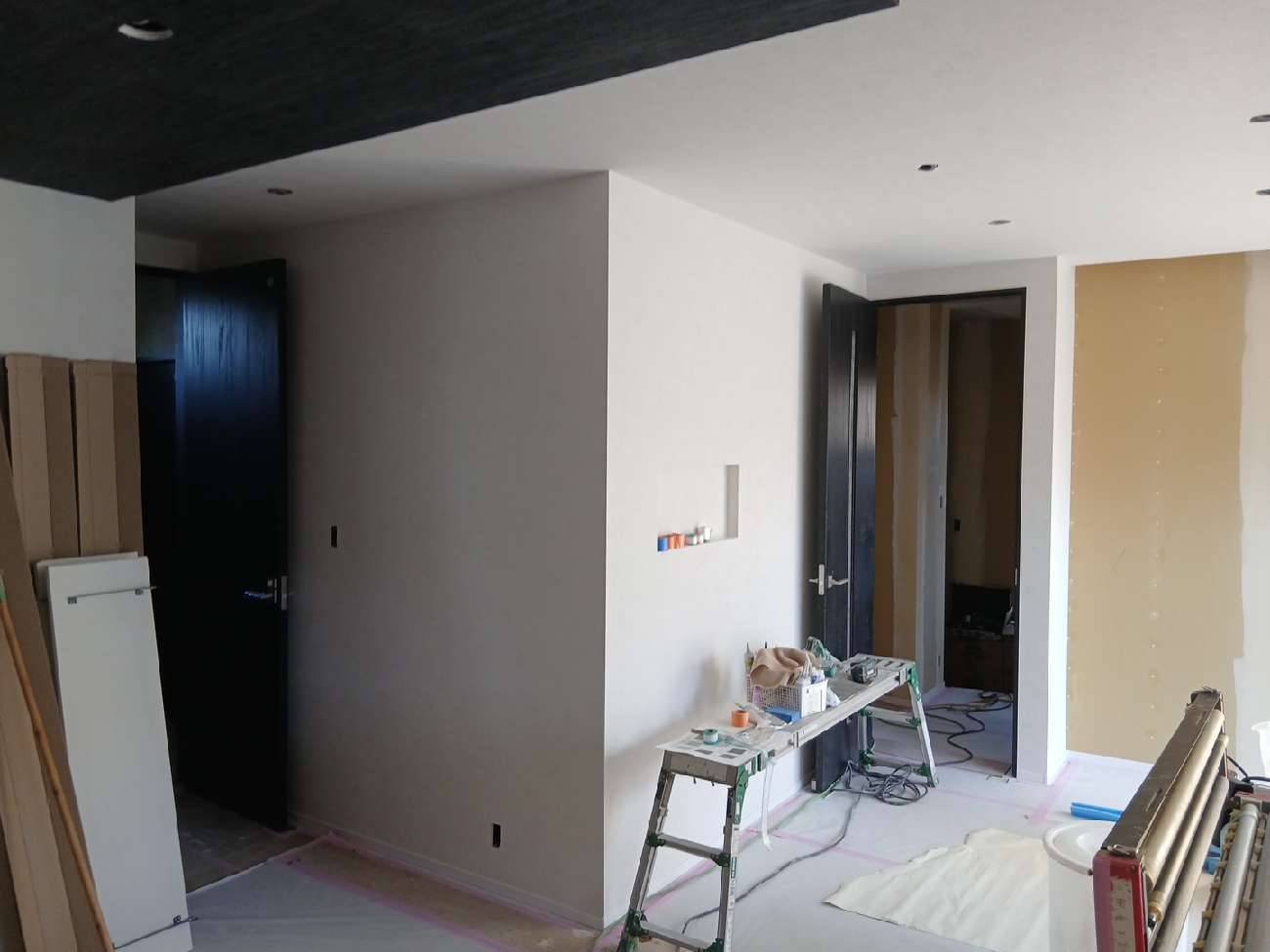 【新築】大理石調の床材とこだわりの照明が彩る家(八女市)【施工進行中】