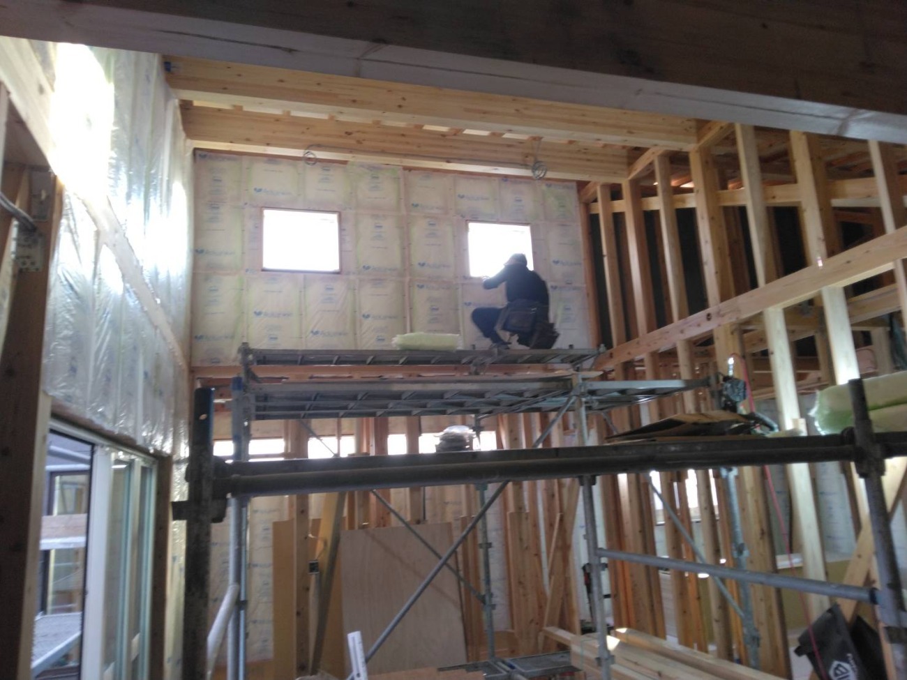 【新築】愛犬と暮らすコの字の平屋(八女市)【施工進行中】